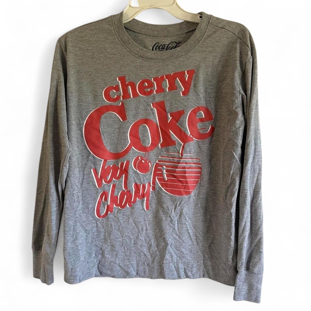 Coca Cola Cherry Coke Long Sleeve Tee Youth Size S